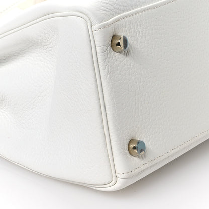 Hermes Taurillon Clemence Kelly Retourne 32 White 9 of 11