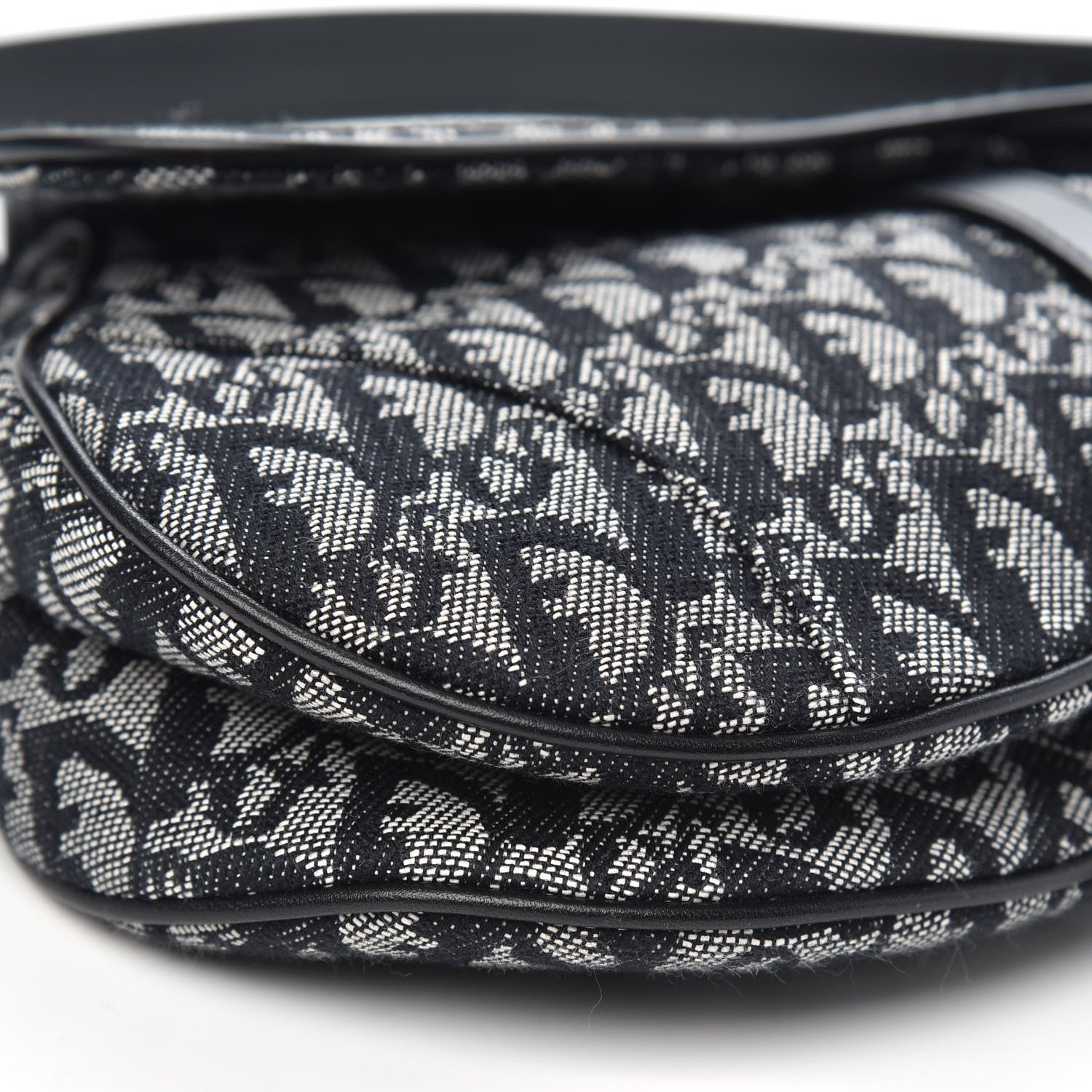 Christian Dior Monogram Saddle Bag Black 8 of 9