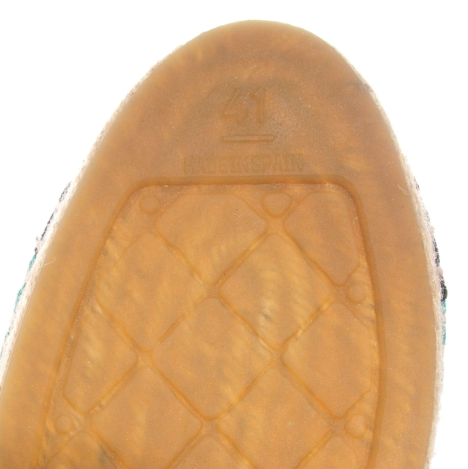 Chanel Canvas Lace Up Espadrilles 41 Green Black 6 of 8