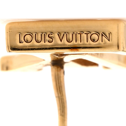 Louis Vuitton Metal LV Iconic Earrings Gold 4 of 5