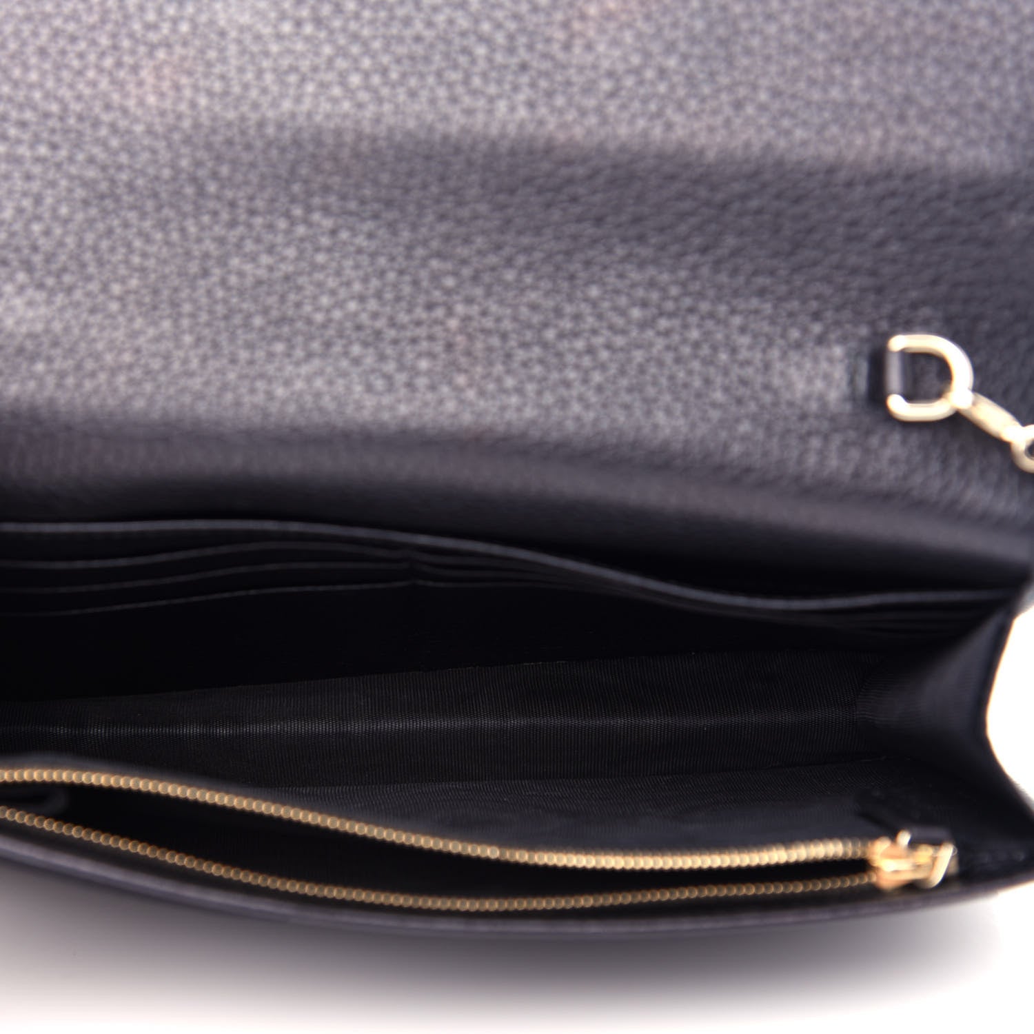 Gucci Pebbled Calfskin Soho Wallet on Chain Black 5 of 9