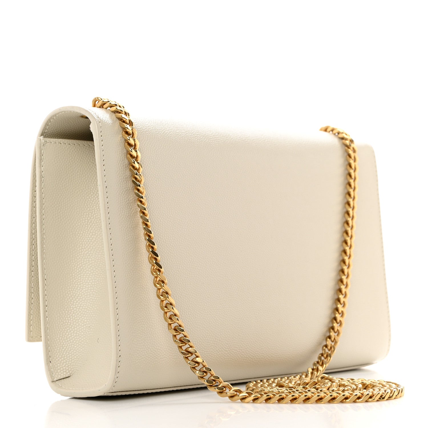 Saint Laurent Grain De Poudre Medium Classic Monogram Kate Satchel Crema Soft 2 of 11