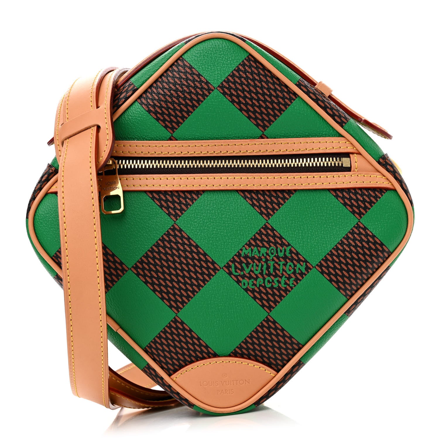 Louis Vuitton Damier Pop Chess Messenger Green 1 of 10