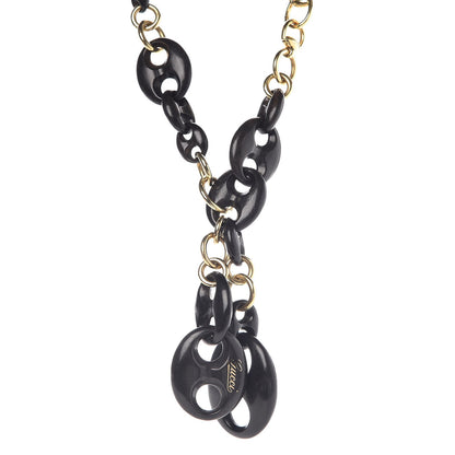 Gucci 18K Yellow Gold Wood Marina Link Necklace 1 of 5