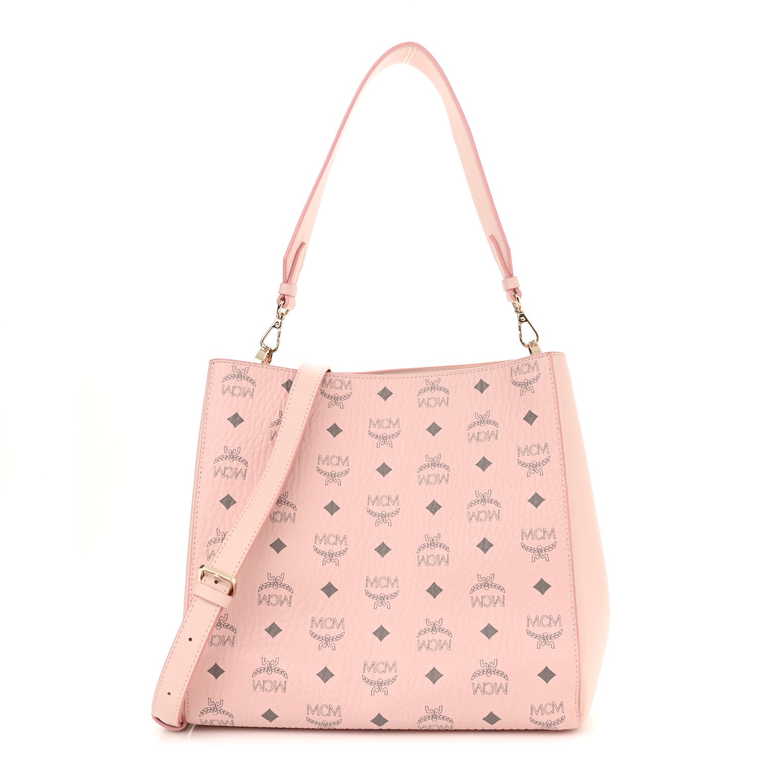 MCM Visetos Medium Aren Hobo Powder Pink 1 of 10