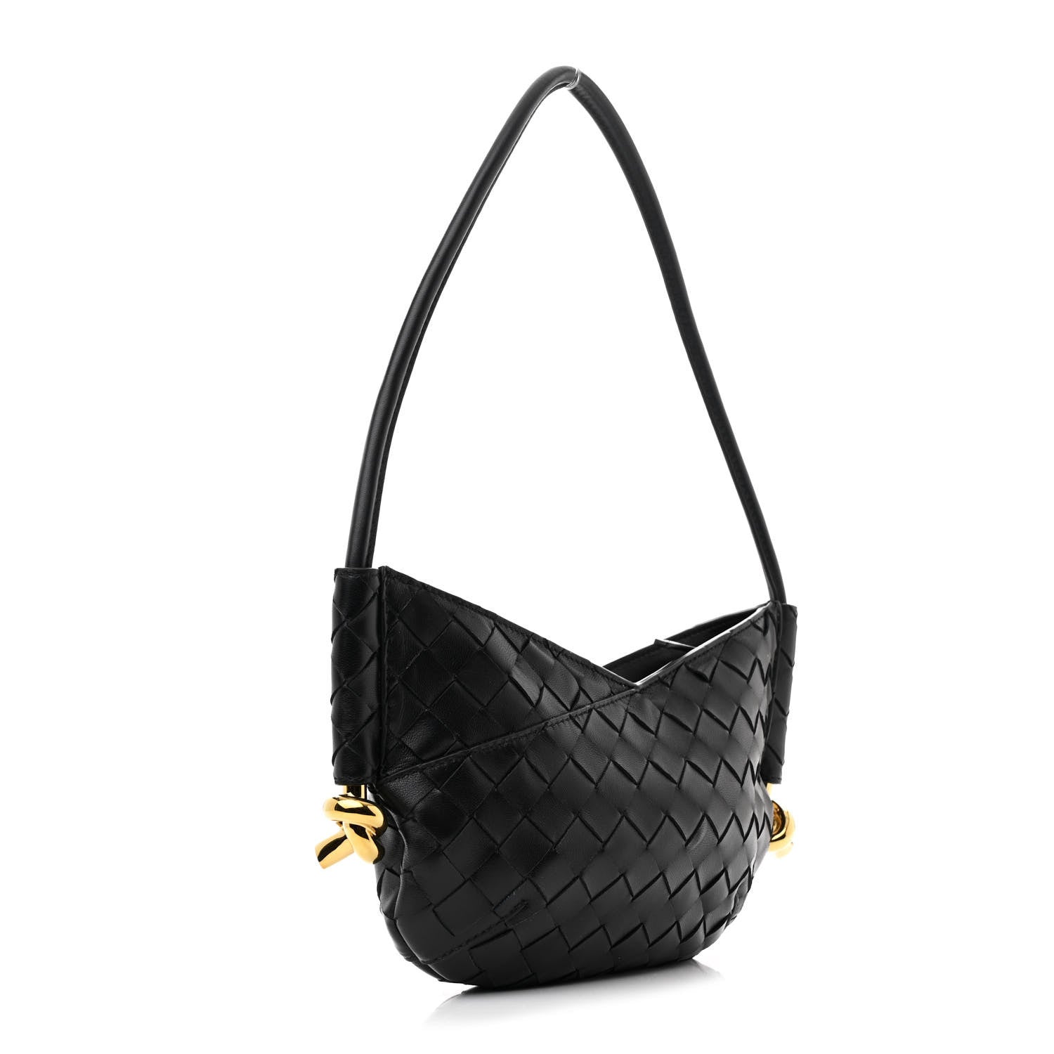 Bottega Veneta Nappa Intrecciato Mini Solstice Shoulder Bag Black 3 of 9