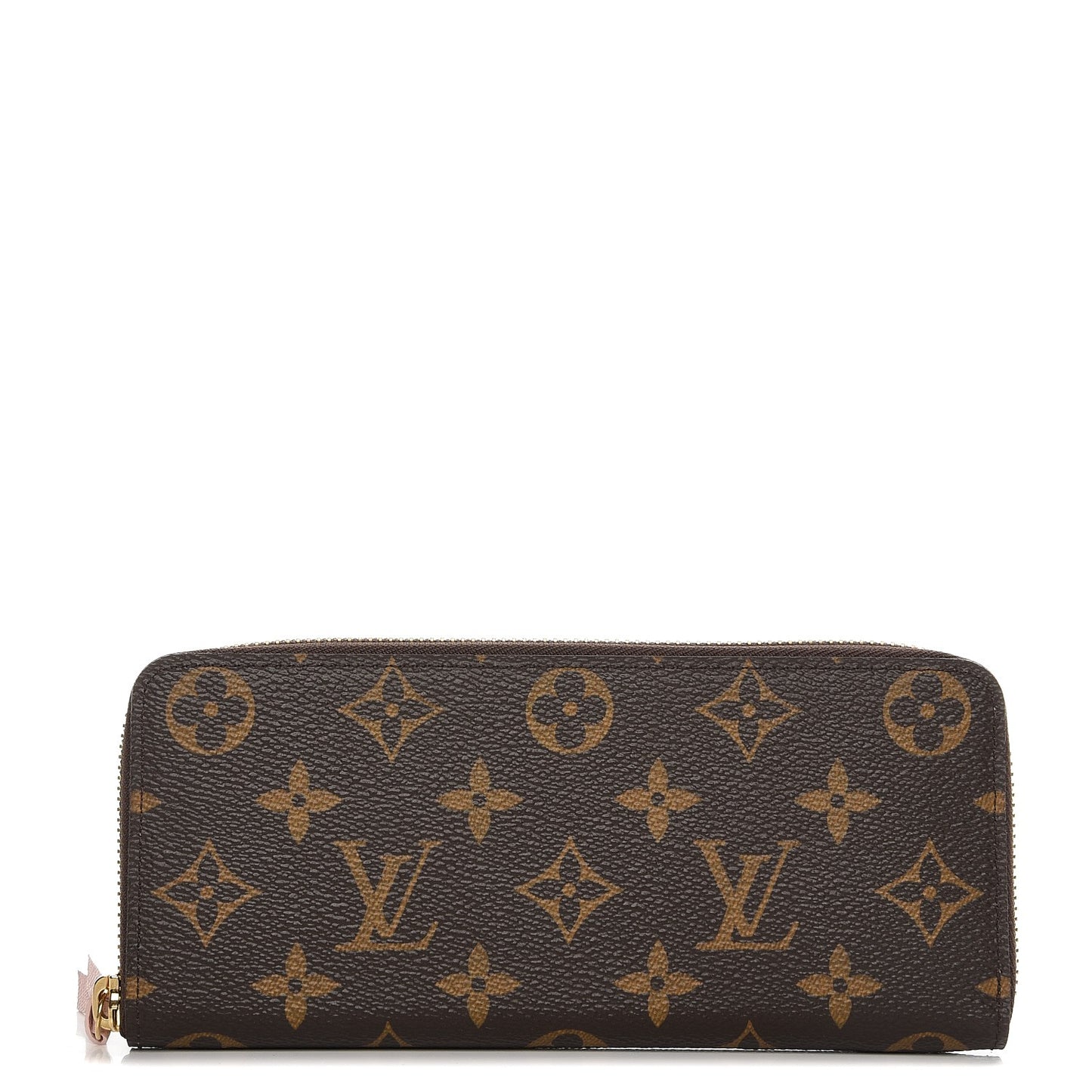 Monogram Clemence Wallet Rose Ballerine
