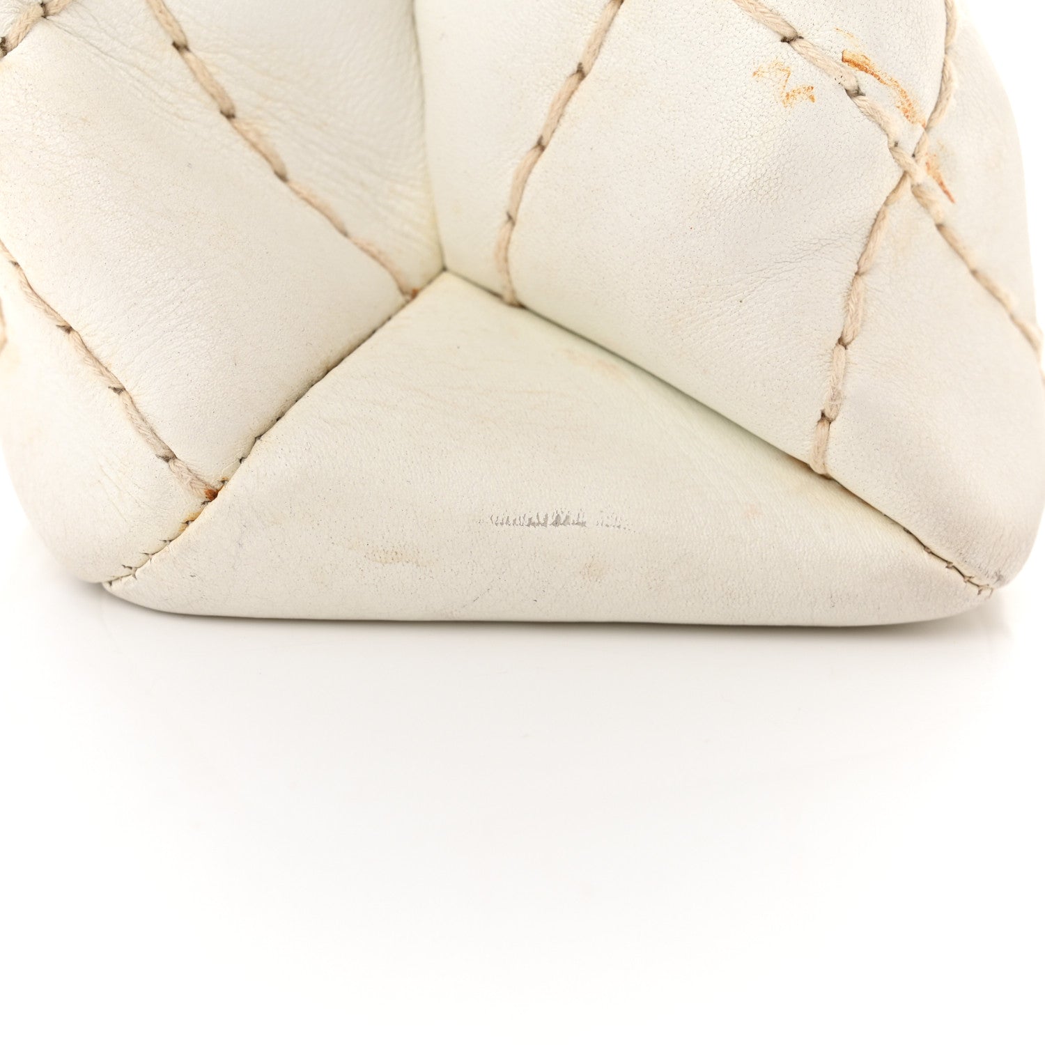 Chanel Calfskin Wild Stitch Shoulder Bag White 15 of 19