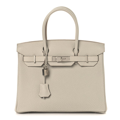 Hermes Togo BIRKIN 30 Gris Perle 1 of 13