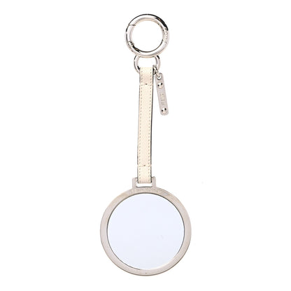 Fendi Calfskin Flowerland Mirror Bag Charm Beige Multicolor 2 of 6