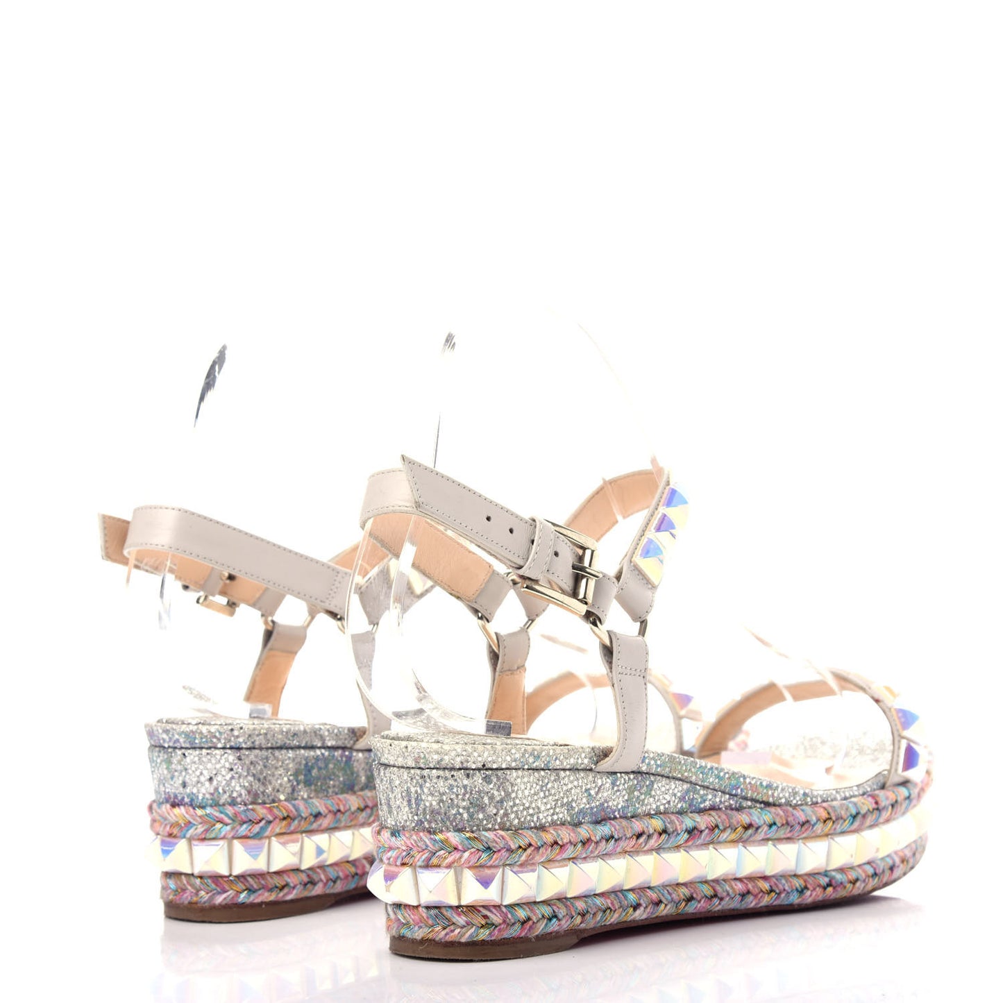 Glitter Luminor Cataclou 60 Platform Sandals 37 Navy Dark Gun