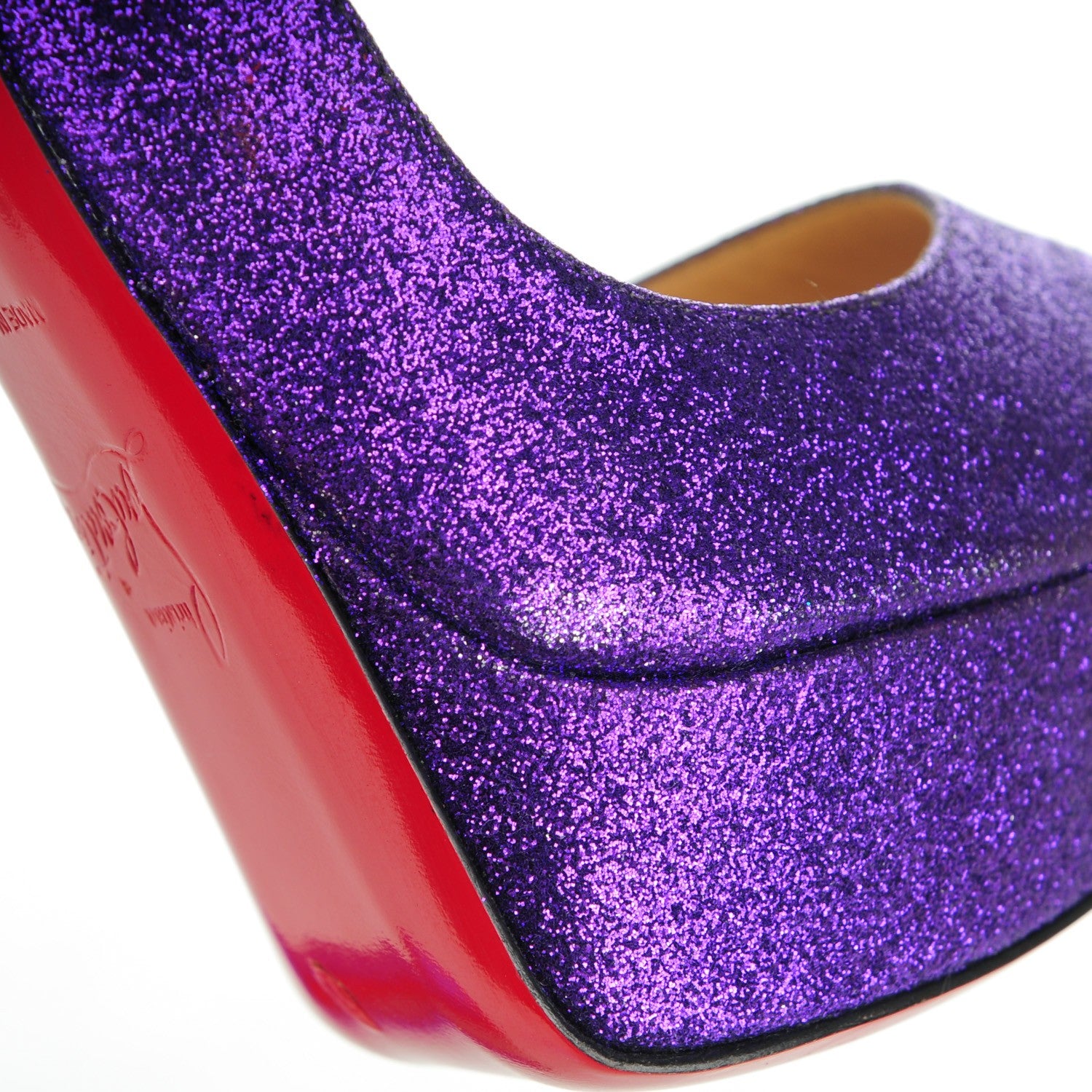 Christian Louboutin Glitter Bambou 140 Pumps 35.5 Purple 9 of 13