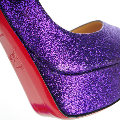 Christian Louboutin Glitter Bambou 140 Pumps 35.5 Purple 9 of 13