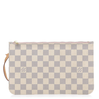 Louis Vuitton Damier Azur Neverfull MM GM Pochette Rose Ballerine 1 of 15