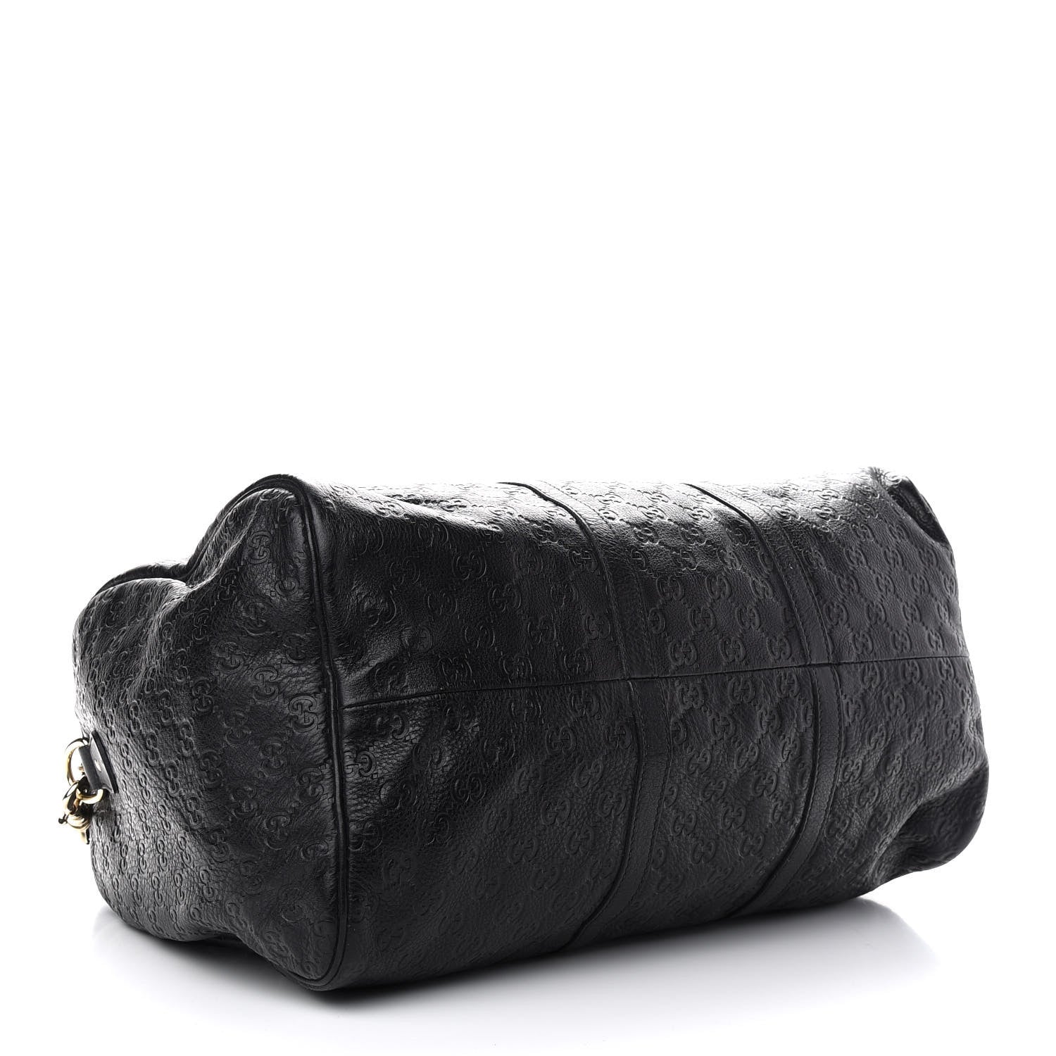 Gucci Guccissima Medium Carry On Duffle Black 3 of 9