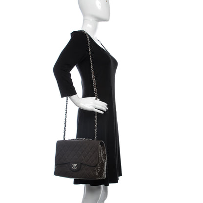 Chanel Caviar Quilted Jumbo Single Flap Brown 2 of 14