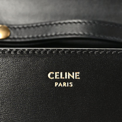 Celine Shiny Calfskin Triomphe Margo Wallet on Chain Black 6 of 9