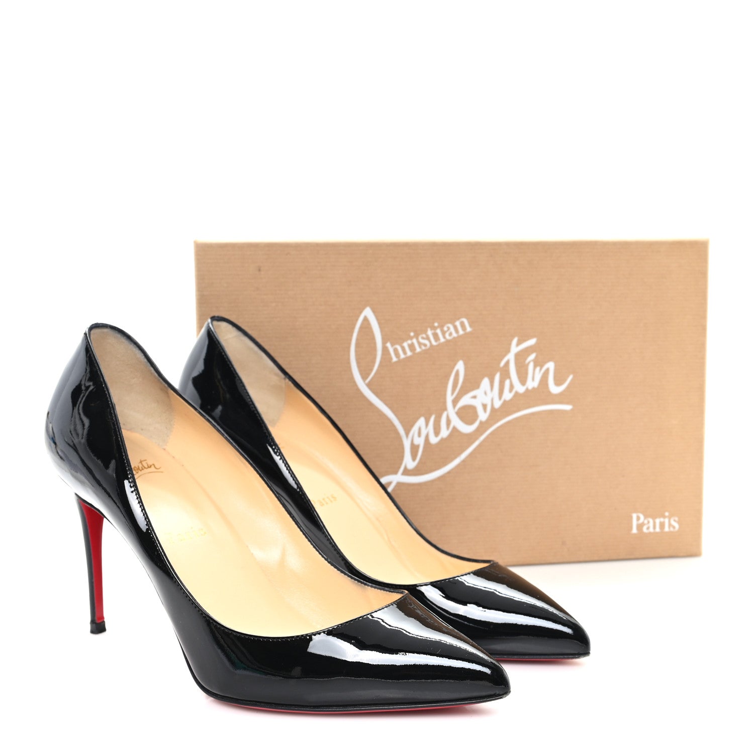 Christian Louboutin Patent Pigalle Follies 85 Pumps 38.5 Black 9 of 9