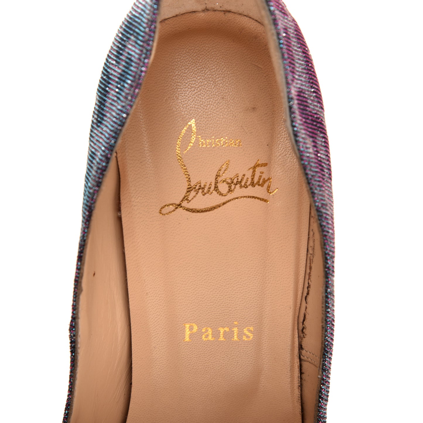 Lame Leopard Highness 160 Pumps 39.5 Turquoise Violet