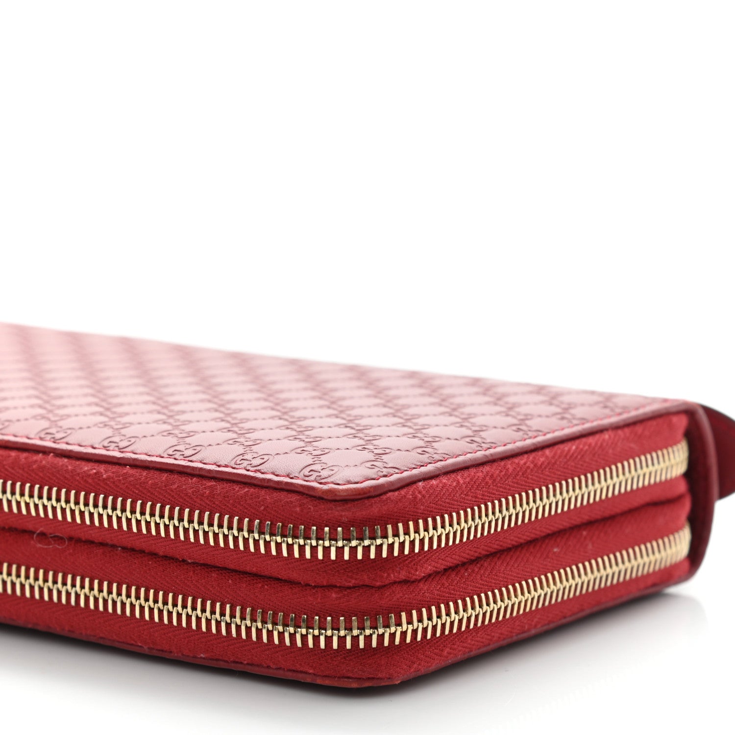 Gucci Guccissima Signature Travel Document Case Hibiscus Red 8 of 8
