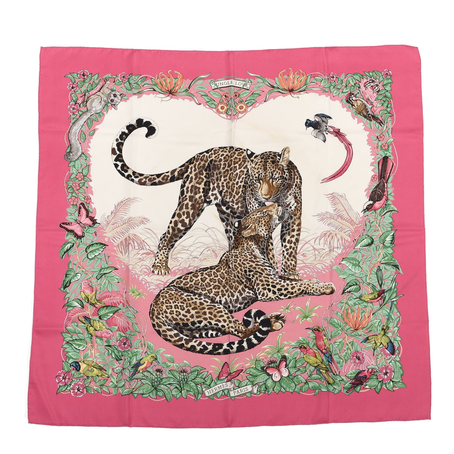 Silk Jungle Love Scarf 90