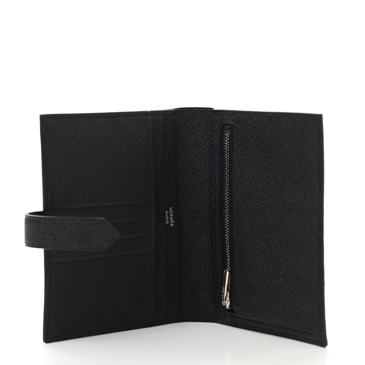 Hermes Epsom Monochrome Bearn Compact Wallet Black 5 of 8