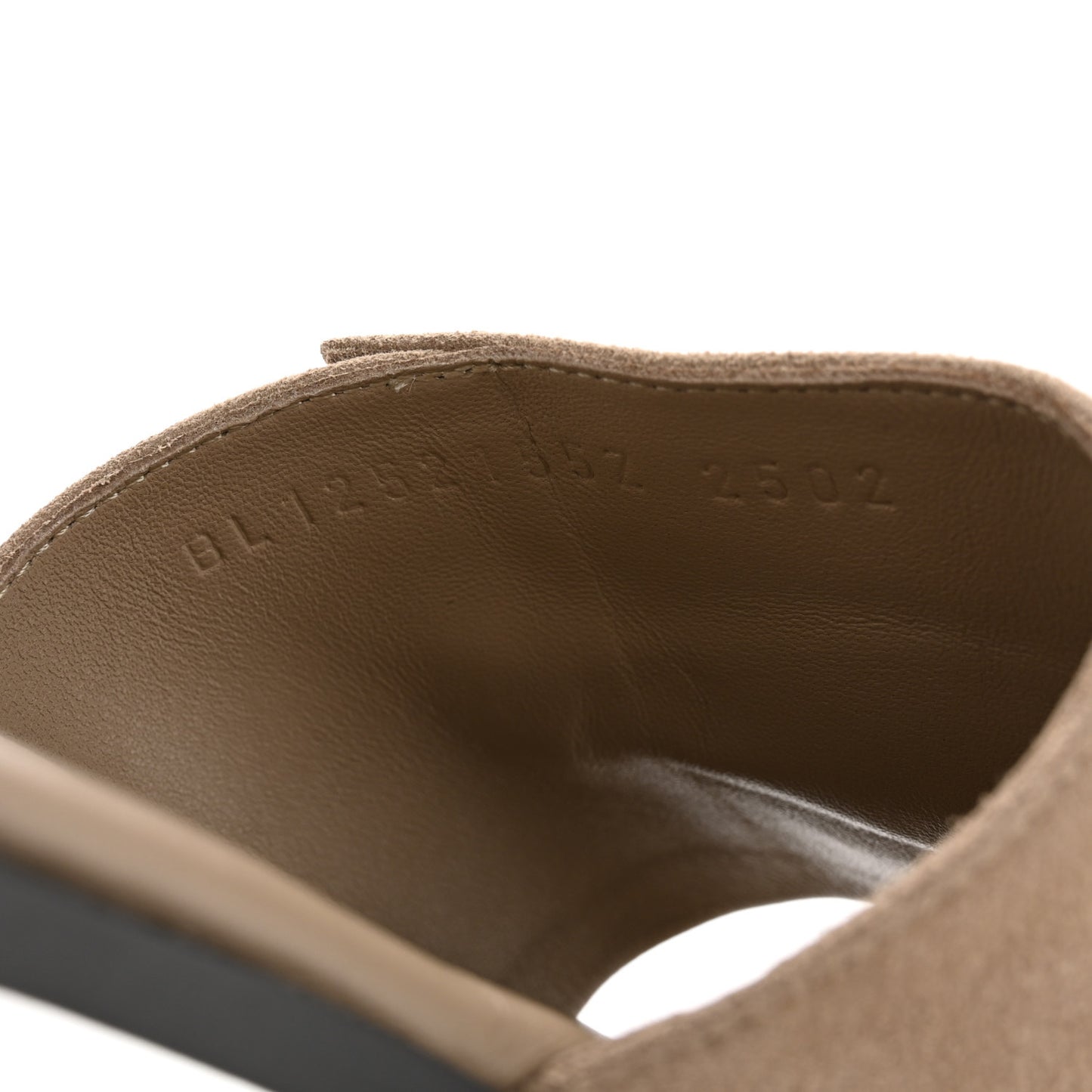 Suede Goatskin Giulia Sandals 39 Beige Sable
