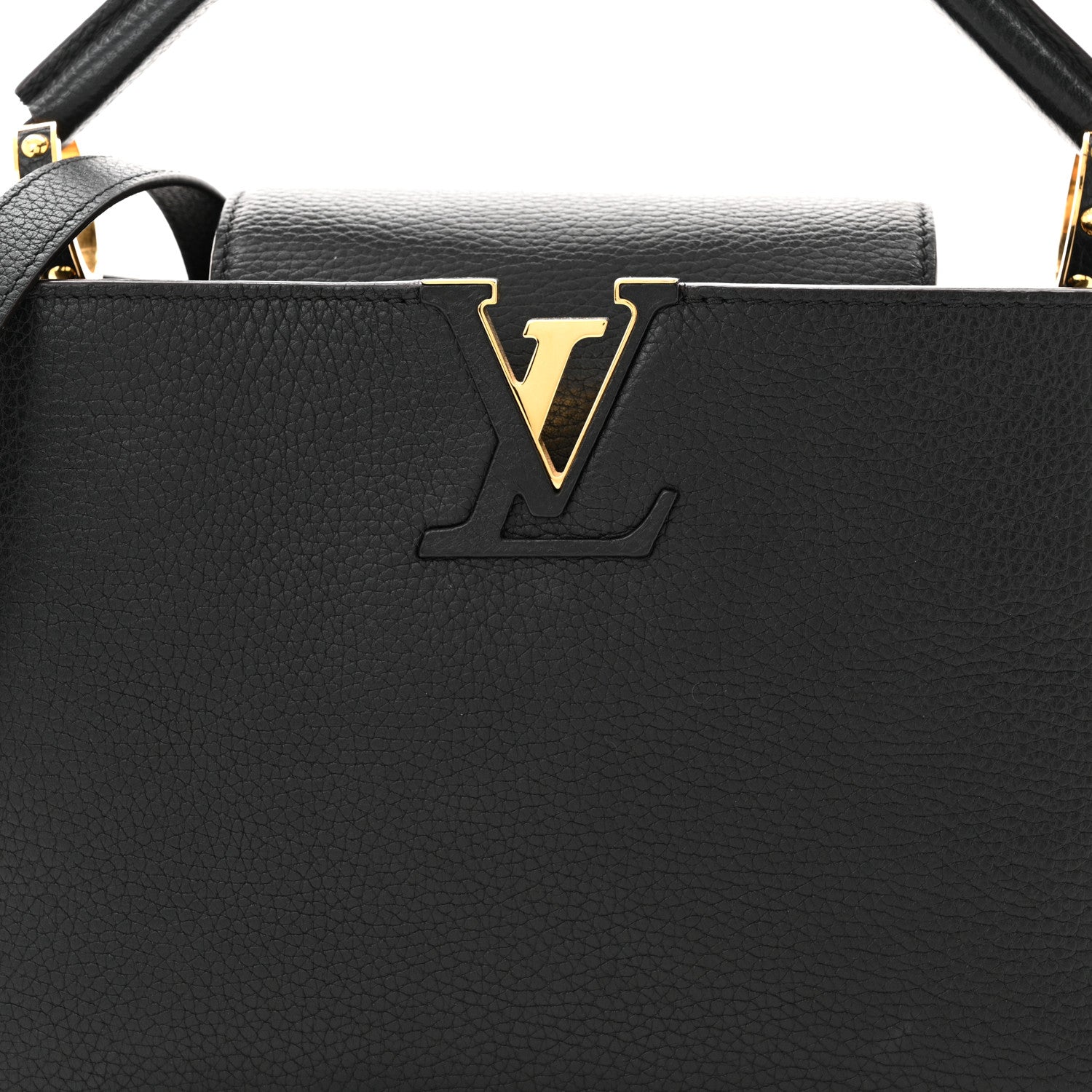 Louis Vuitton Taurillon Capucines PM Black 7 of 11