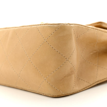 Chanel Lambskin Quilted Mini Square Flap Beige 10 of 13