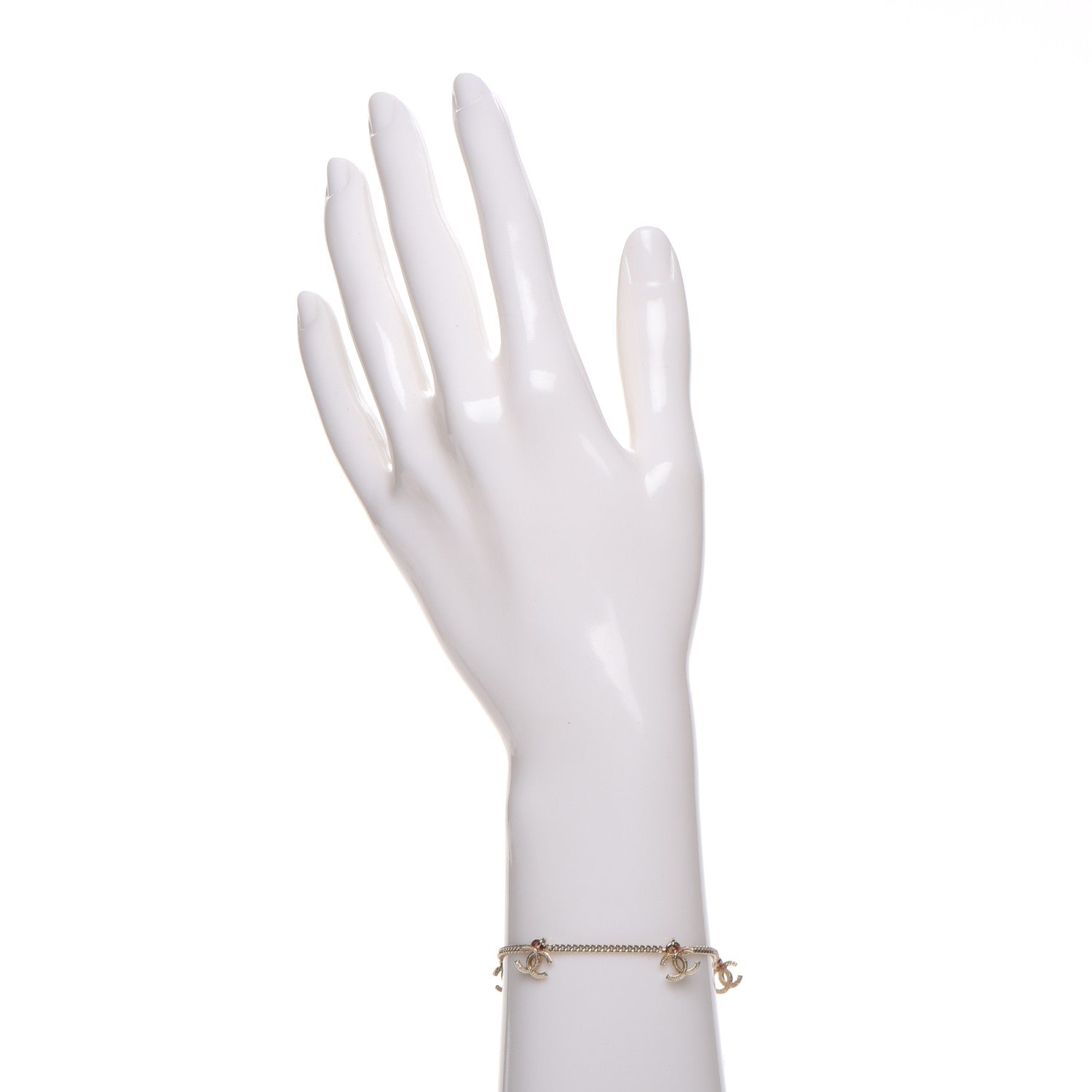 Chanel CC Charm Bracelet Gold 2 of 7