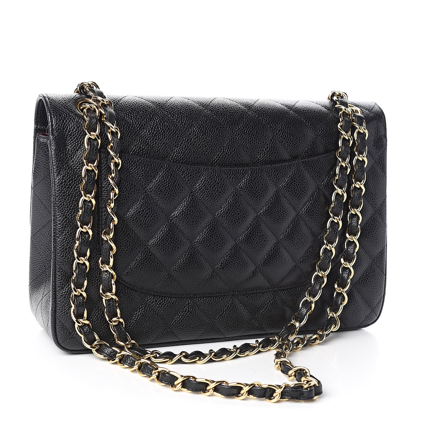 Chanel Caviar Quilted Jumbo Double Flap Black 3 of 10