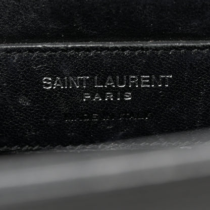 Saint Laurent Grain De Poudre Medium Classic Monogram Monochrome Kate Satchel Black 6 of 13