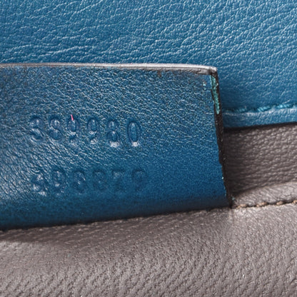 Gucci Suede Crystal Broadway Clutch Teal Green 6 of 14