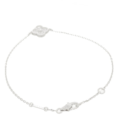 Van Cleef & Arpels 18K White Gold Diamond Sweet Alhambra Bracelet 2 of 5