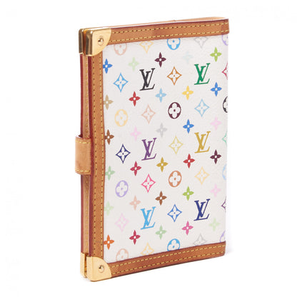 Louis Vuitton Monogram Multicolor Small Ring Agenda Cover White 2 of 6