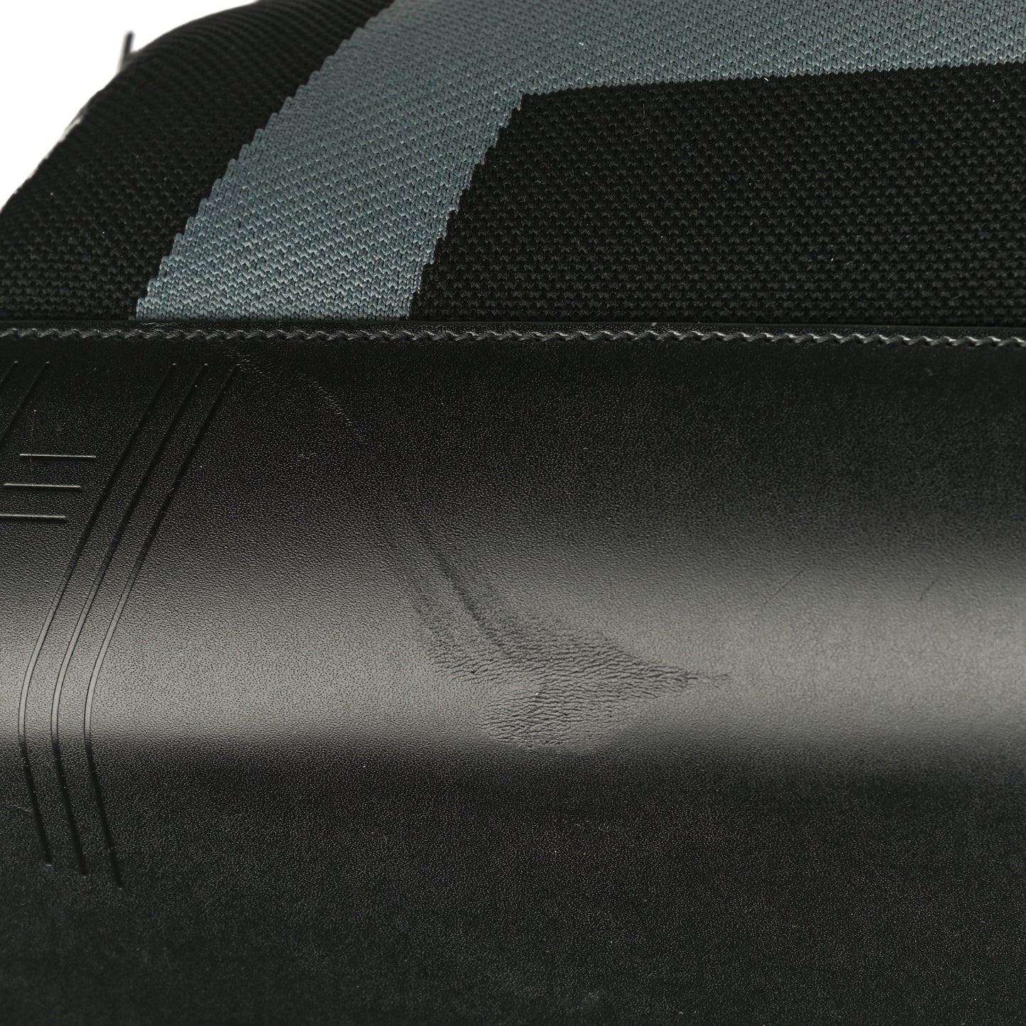 Technical Mesh Calfskin Hunter Dynamo Duffle Bag Black Gris Asphalte