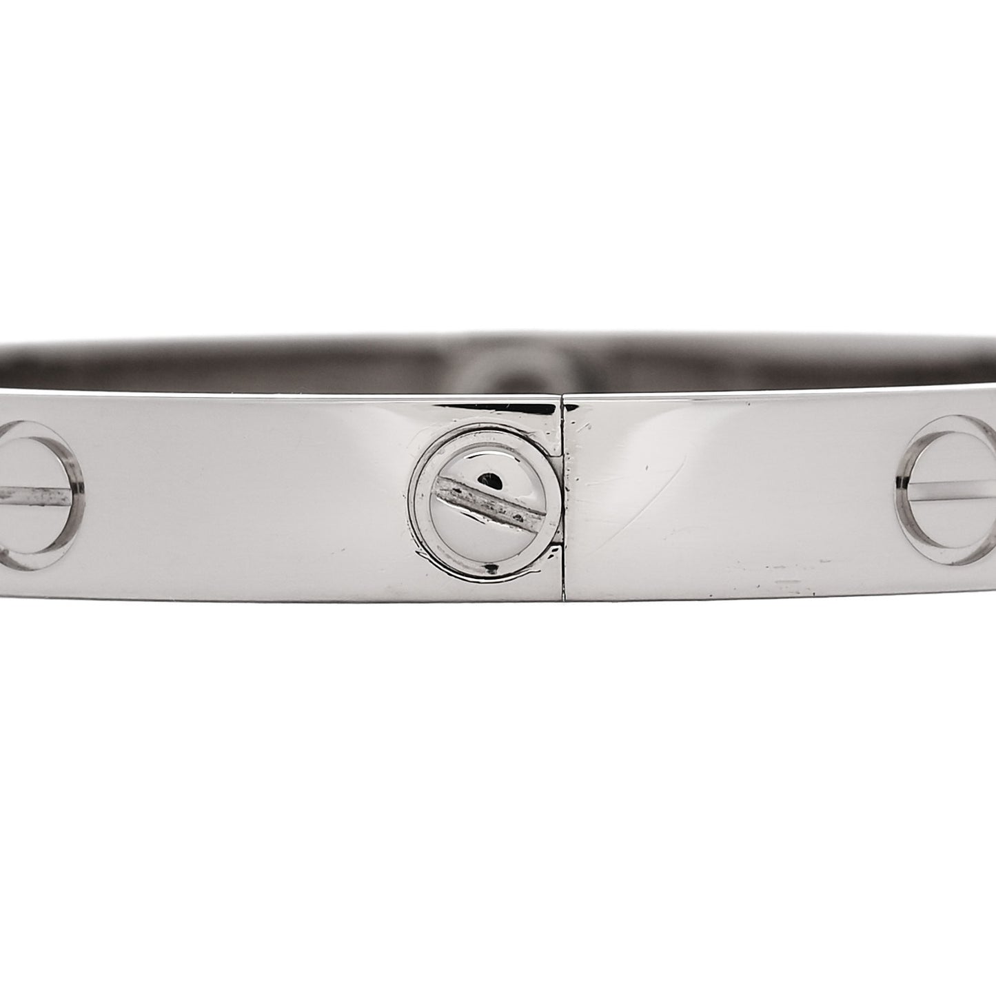18K White Gold LOVE Bracelet 17