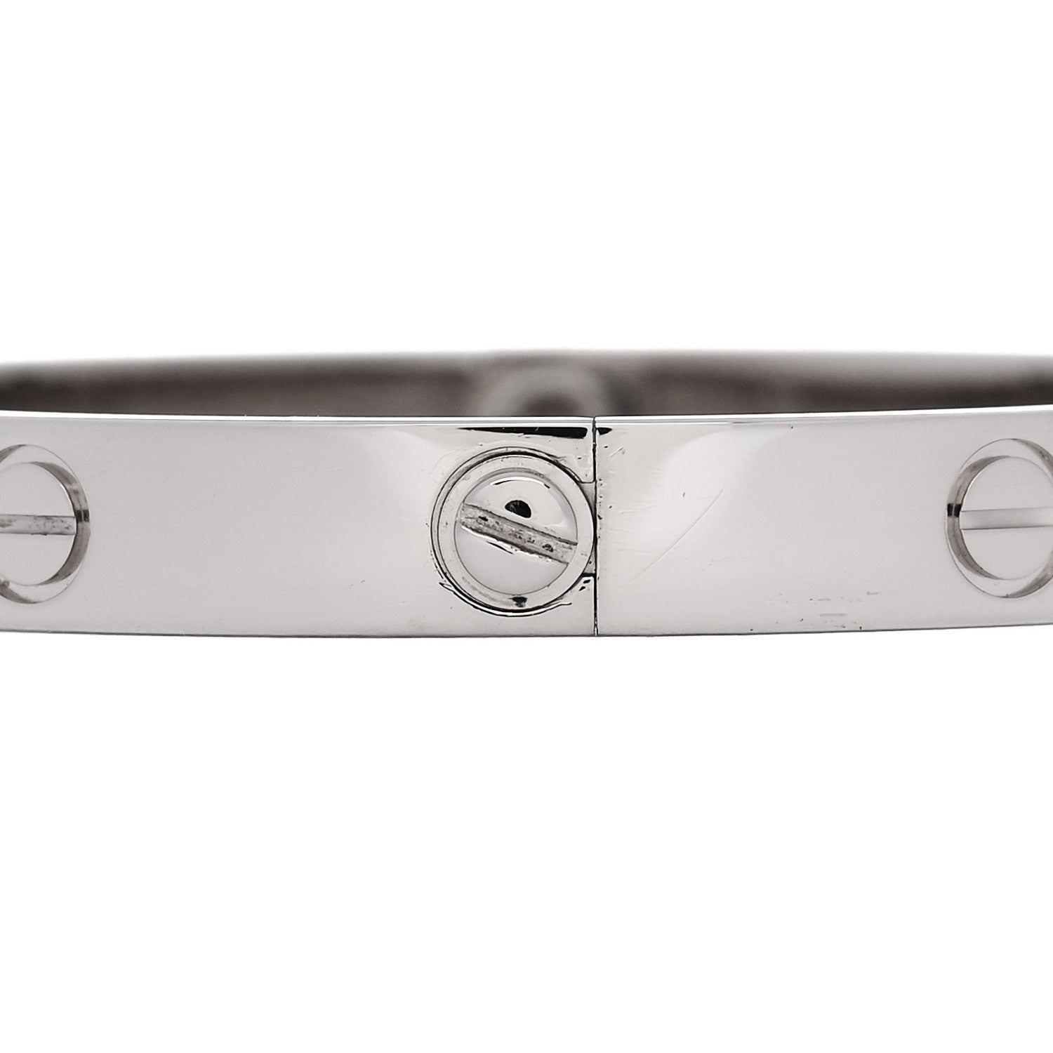 Cartier 18K White Gold LOVE Bracelet 17 3 of 8