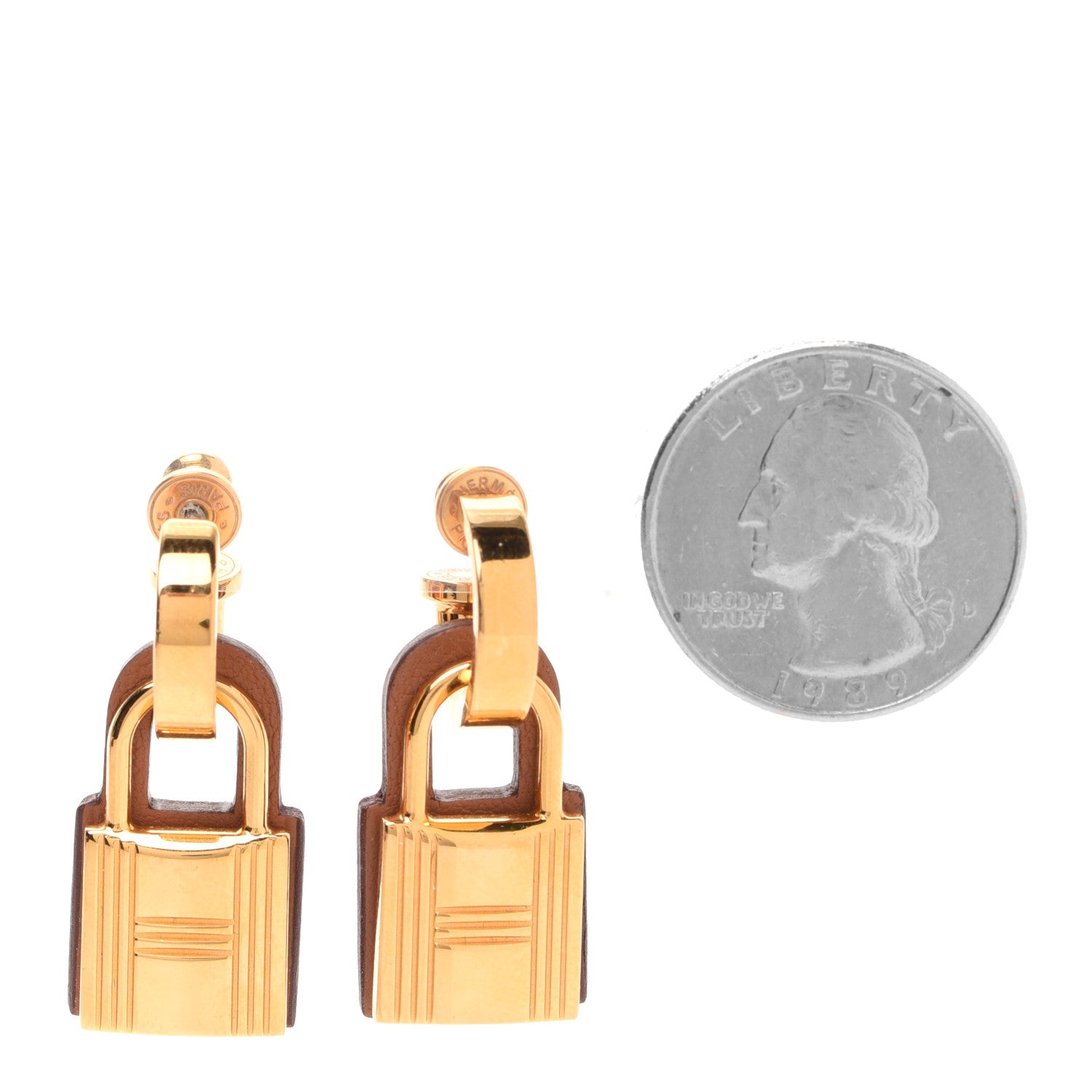 Hermes Swift O'Kelly Earrings Gold 2 of 6