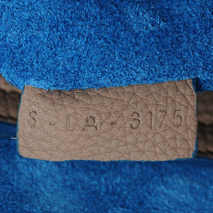 Celine Baby Grained Medium Phantom Luggage Taupe Blue Trim 7 of 7