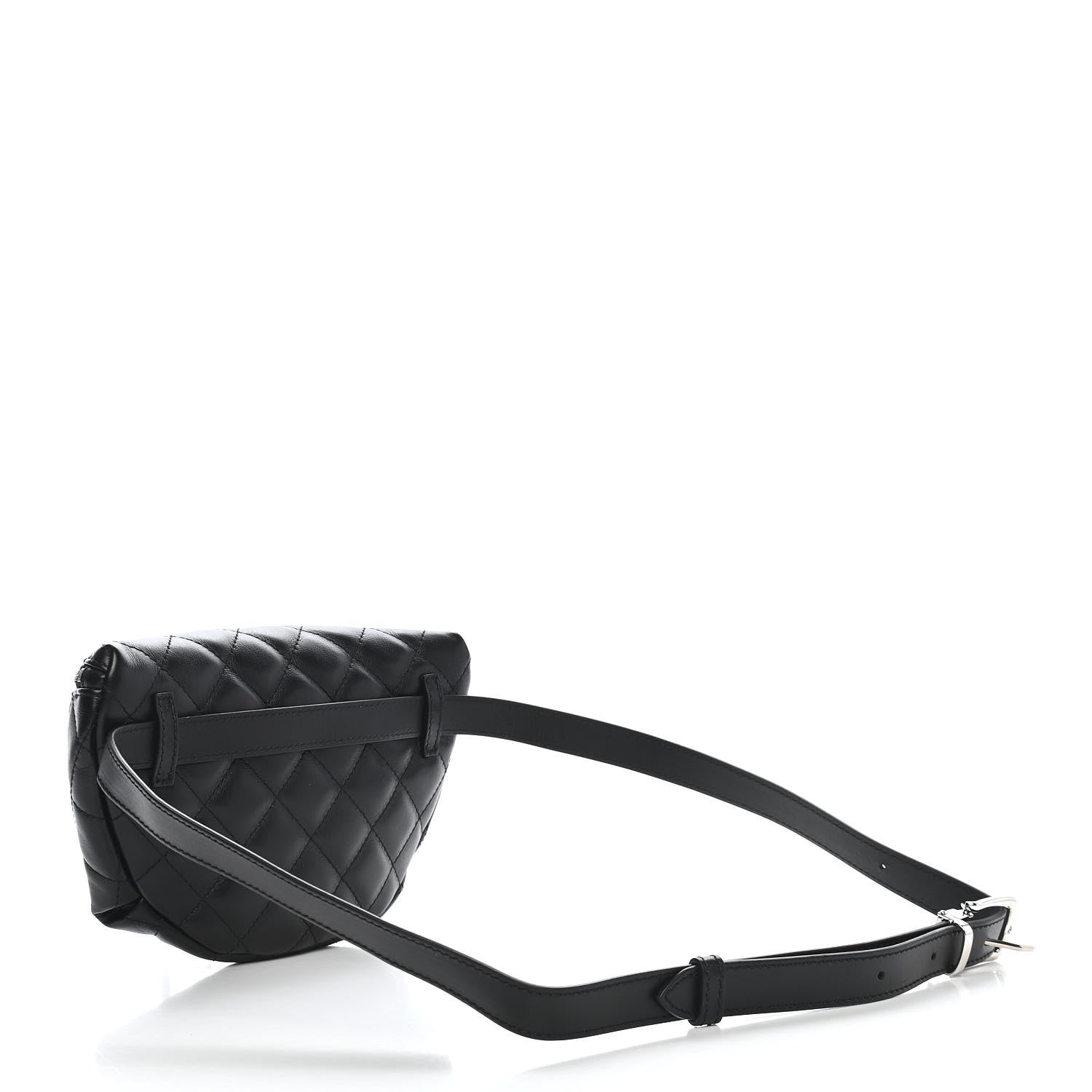 Chanel Calfskin Quilted Waist Belt Bag Black 3 of 9