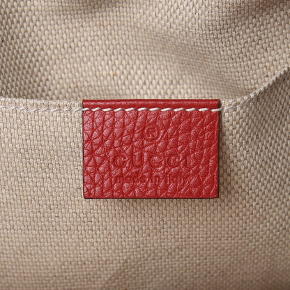 Gucci Pebbled Calfskin Small Soho Disco Bag Tabasco Red 6 of 8
