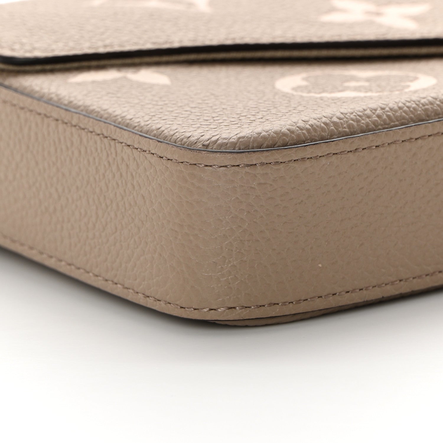 Louis Vuitton Empreinte Monogram Giant Felicie Pochette Tourterelle Creme 11 of 14