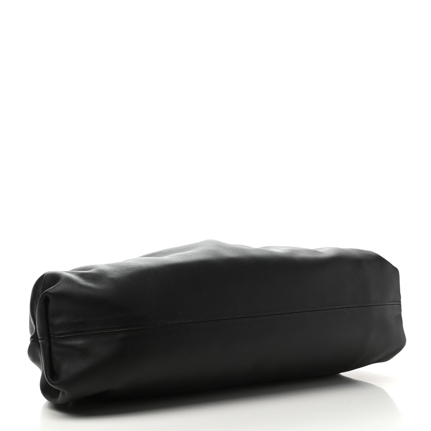 Smooth Butter Calf The Pouch Oversized Clutch Black