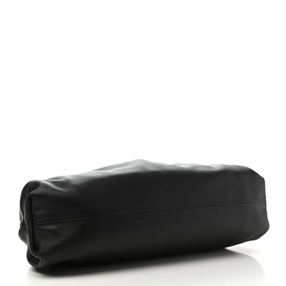 Bottega Veneta Smooth Butter Calf The Pouch Oversized Clutch Black 4 of 10