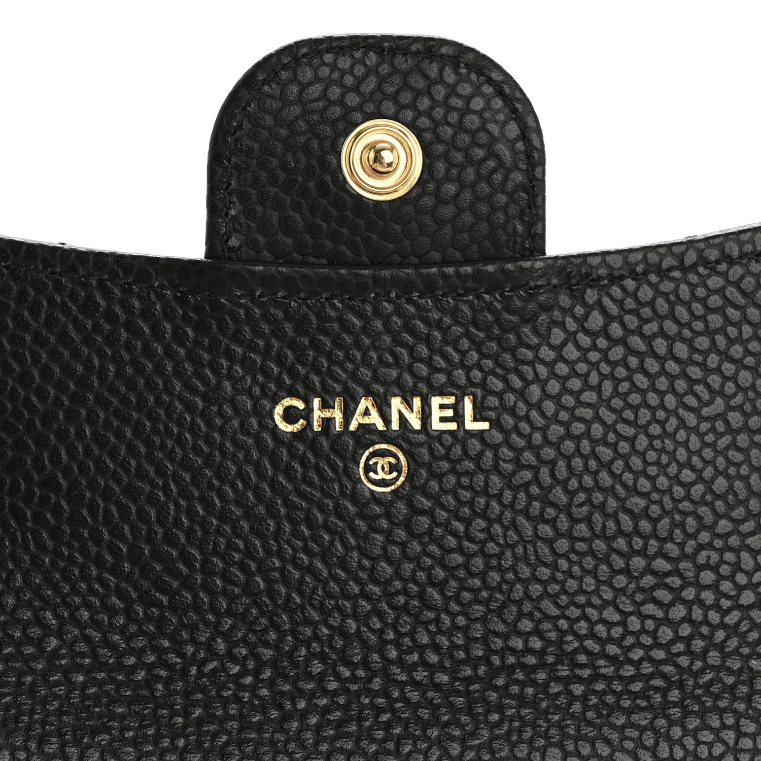 Chanel Caviar Quilted Flap Card Holder Wallet Black 6 of 10