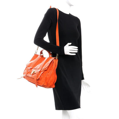 Proenza Schouler Lambskin Large PS1 Satchel Orange 2 of 11