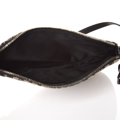 Christian Dior Monogram Mini Saddle Pochette Black 5 of 9