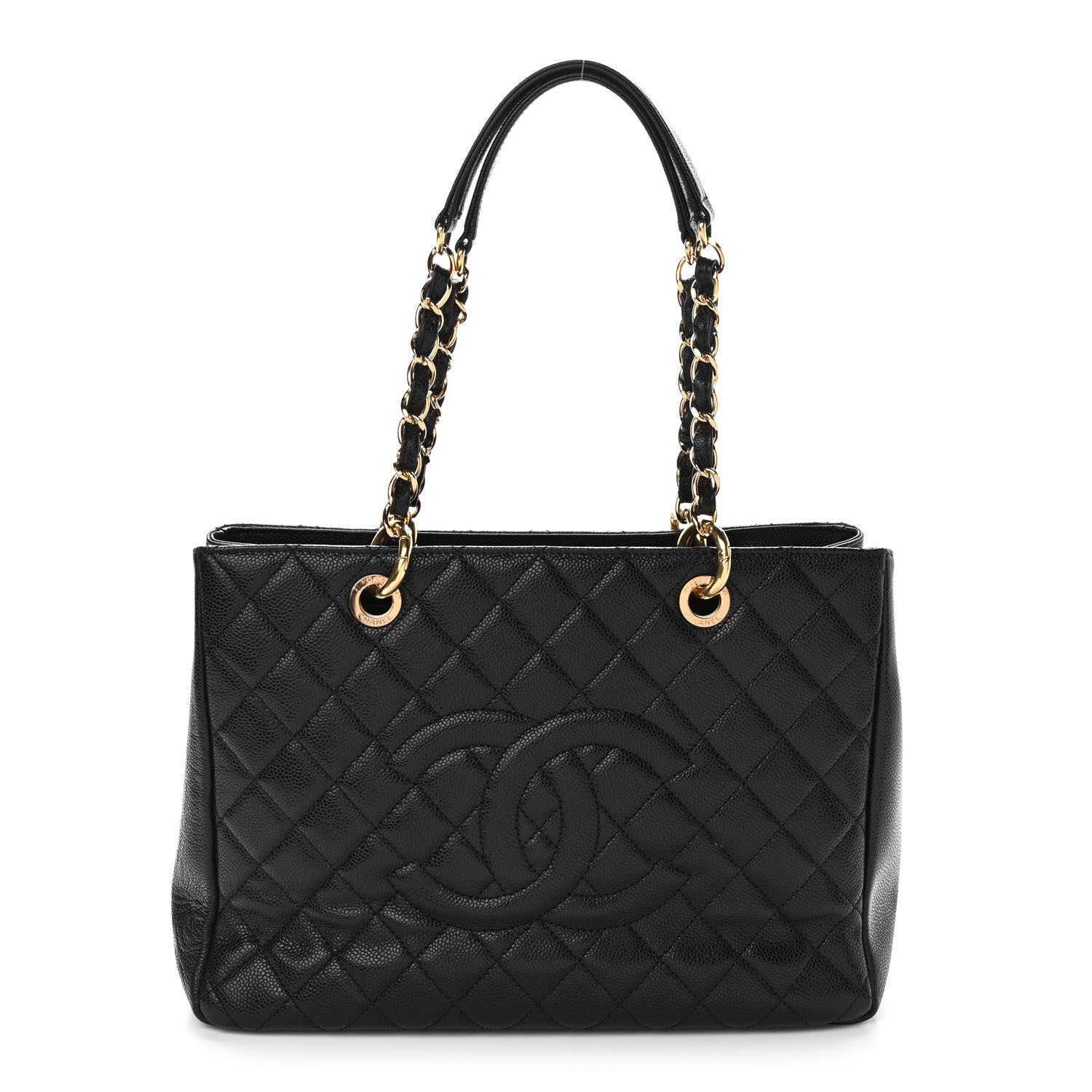 Chanel Caviar Quilted Grand Shopping Tote GST Black 1 of 12
