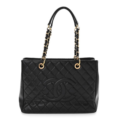 Chanel Caviar Quilted Grand Shopping Tote GST Black 1 of 12